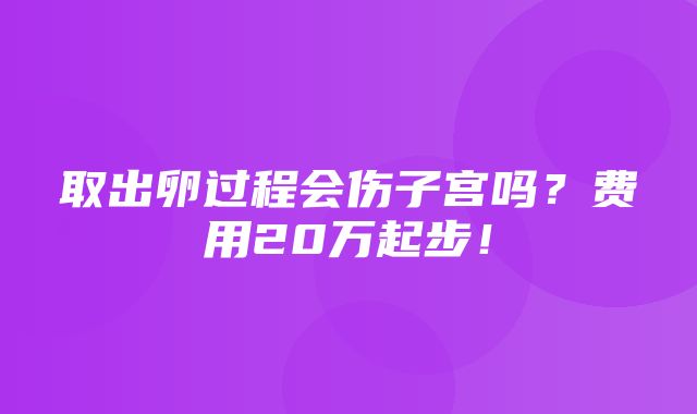 取出卵过程会伤子宫吗？费用20万起步！