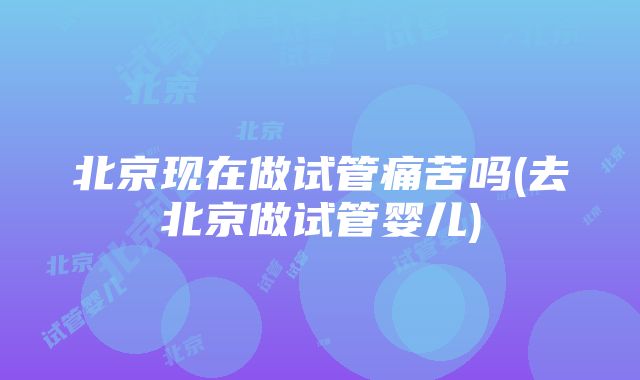 北京现在做试管痛苦吗(去北京做试管婴儿)