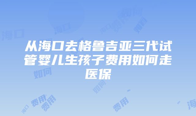 从海口去格鲁吉亚三代试管婴儿生孩子费用如何走医保