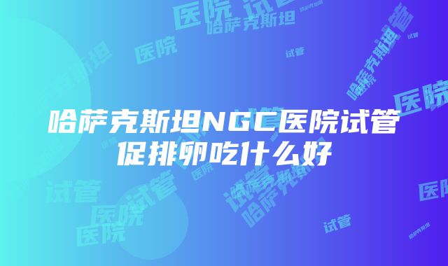 哈萨克斯坦NGC医院试管促排卵吃什么好