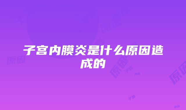 子宫内膜炎是什么原因造成的