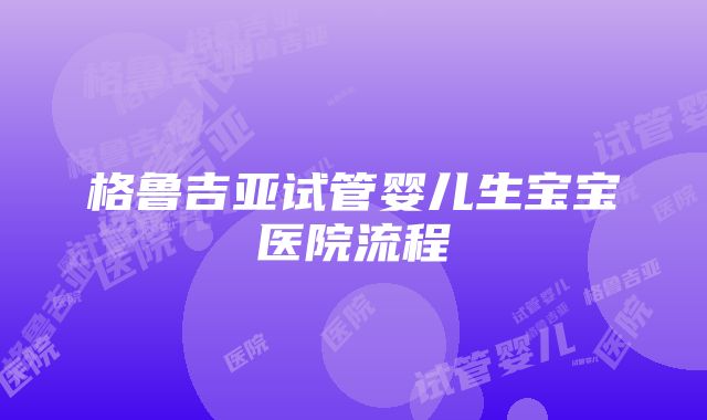 格鲁吉亚试管婴儿生宝宝医院流程