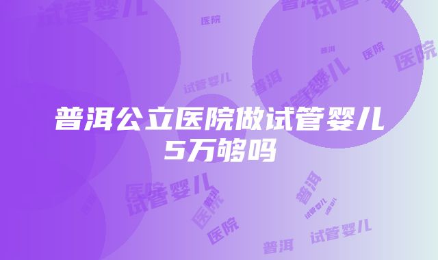 普洱公立医院做试管婴儿5万够吗