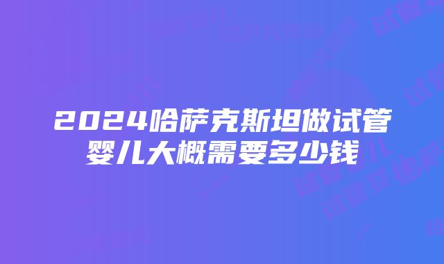 2024哈萨克斯坦做试管婴儿大概需要多少钱