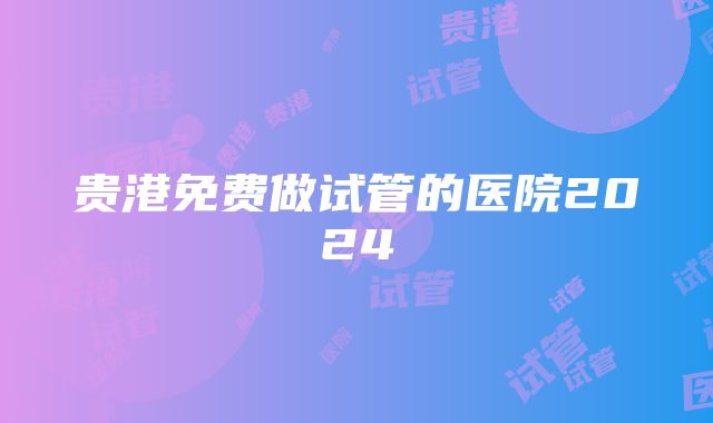 贵港免费做试管的医院2024