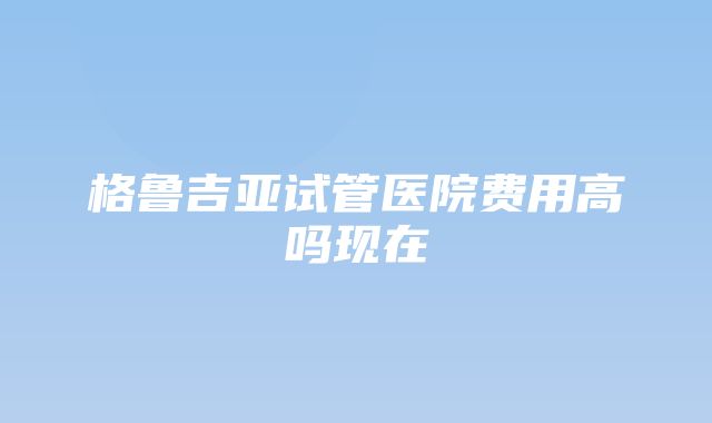 格鲁吉亚试管医院费用高吗现在