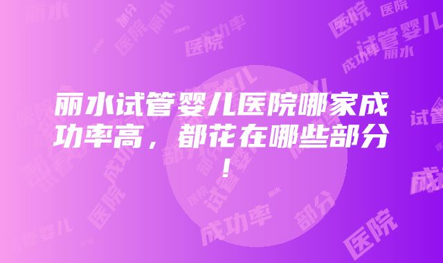 丽水试管婴儿医院哪家成功率高，都花在哪些部分！