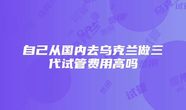 自己从国内去乌克兰做三代试管费用高吗