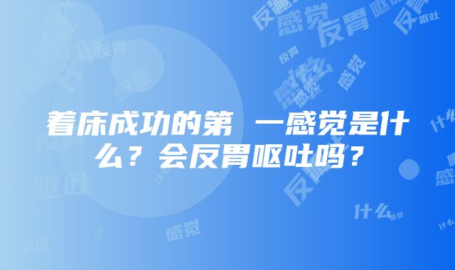 着床成功的第 一感觉是什么？会反胃呕吐吗？