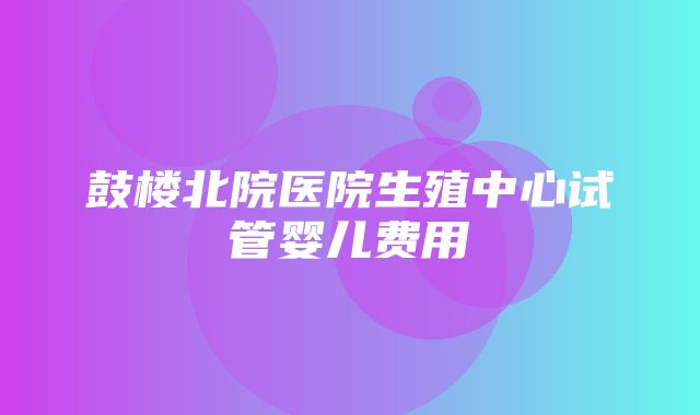 鼓楼北院医院生殖中心试管婴儿费用