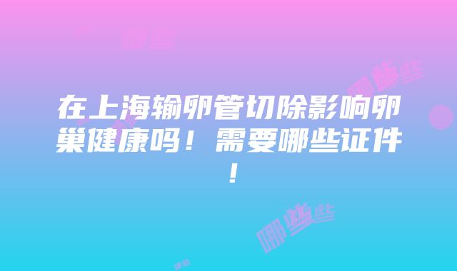 在上海输卵管切除影响卵巢健康吗！需要哪些证件！