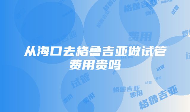 从海口去格鲁吉亚做试管费用贵吗