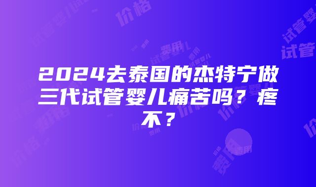 2024去泰国的杰特宁做三代试管婴儿痛苦吗？疼不？