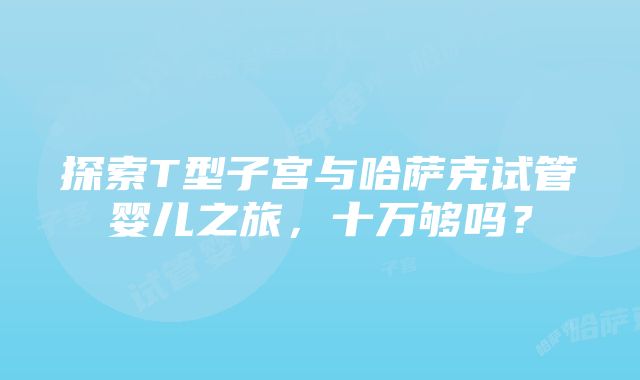 探索T型子宫与哈萨克试管婴儿之旅，十万够吗？