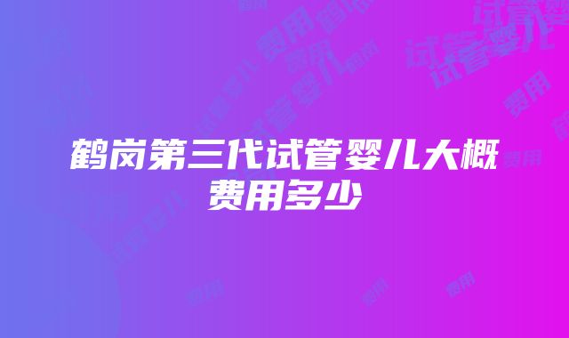 鹤岗第三代试管婴儿大概费用多少