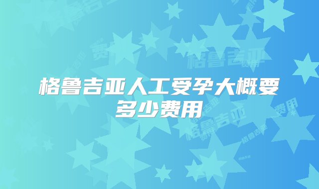 格鲁吉亚人工受孕大概要多少费用