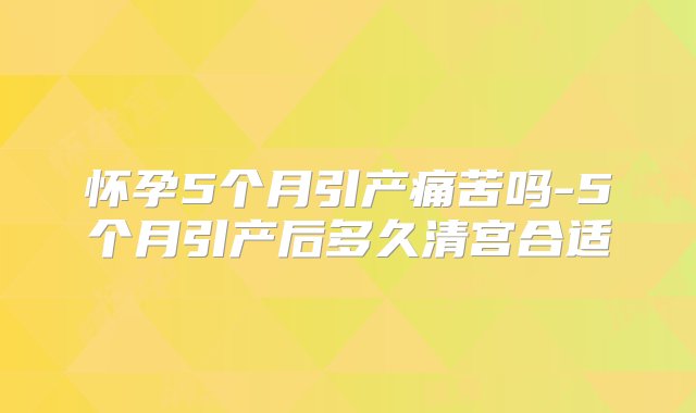 怀孕5个月引产痛苦吗-5个月引产后多久清宫合适